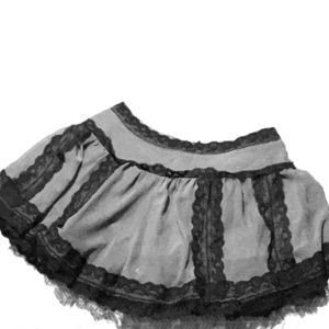 Cute Charlotte Russe goth Lolita lace skirt sz SM